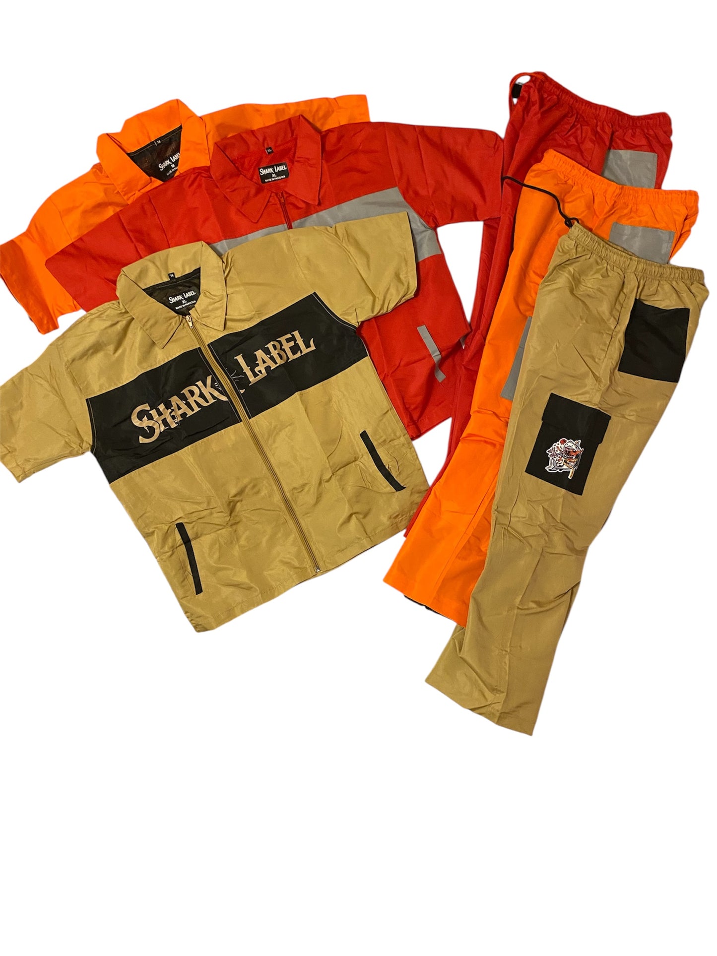 Shark attack windbreaker stacks