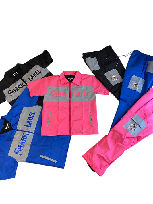 Shark attack windbreaker stacks
